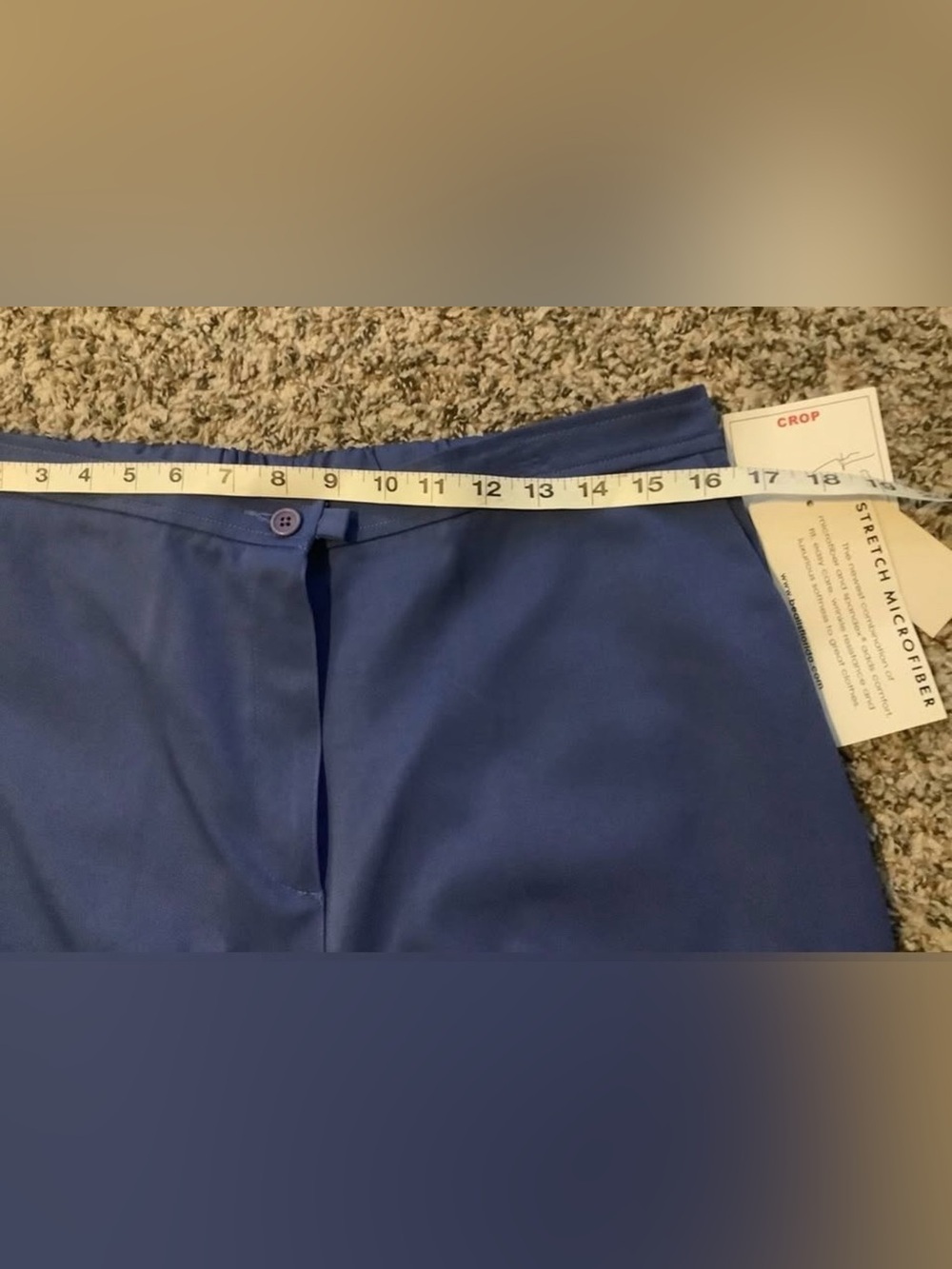Women’s Blue Cropped stretch Dress Pants size 12 - Picture 10 of 10